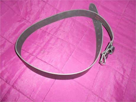 LEATHER BELT - BLACK 42" GOOD QUALITY
