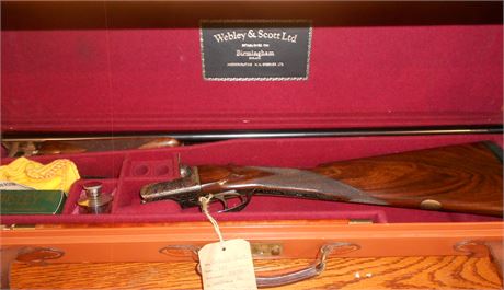 Webley & Scott 16 Bore Double Trigger Box Lock Ejector